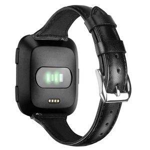 IVANHOE for Fitbit <span class=keywords><strong>Versa</strong></span> Band、FitbitVersaスマートウォッチと互換性のあるクイックリリースピン付きクラシック本革ストラップ - Product Image 4