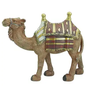 Good quality handmade resin camel statue for indoor decor