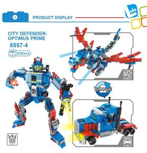 LELE BROTHER Konstruktions-Bausteine Spielzeugauto Roboter 3-in-1 Kinder-Bauklötze - Product Image 2