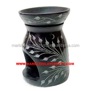 Brûleur d'huiles aromatiques noir - Product Image 1