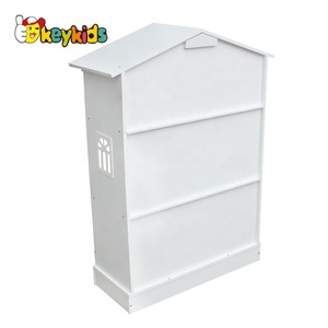 Librería Infantil de Madera con Diseño de Casa de Muñecas, Color Blanco, Modelo W08D015B - Product Image 4