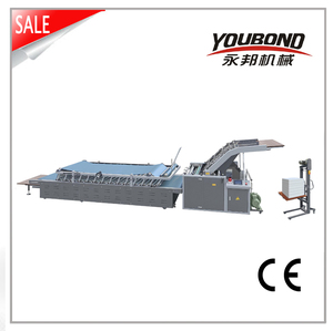 Incollatrice semiautomatica della cartella di fustellatura della macchina di laminazione della flauto della tavola alta - Product Image 2