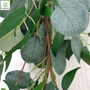 Ghirlanda di Eucalipto Artificiale di Alta Qualità, Foglie di Salice, Pianta Verde per Decorazioni di Matrimoni, Feste e Hotel - Product Image 4