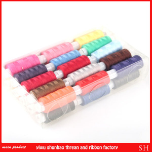 Ensemble de fils en polyester Fils à coudre solides et durables pour machines à main Fournitures de fil à coudre - Product Image 4