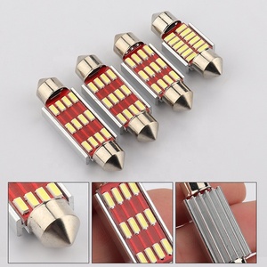 Ampoules de voitures en led, c5w <span class=keywords><strong>c10w</strong></span> 31mm <span class=keywords><strong>36mm</strong></span> 39mm 41mm, outil de lecture de voiture, lumière blanche 12SMD 4014, plaque d'immatriculation CANBUS, 2 pièces - Product Image 2