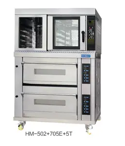 Commercial Multi-Function Combination Oven Include Convection And Deck Oven With Proofer For Bakery And Coffee Shop