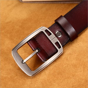 Cintura da uomo in vera pelle stile classico Jean larghezza 1.5" - Product Image 6