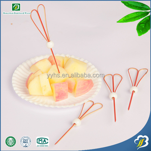 En forme de coeur japonais bambou bâton de cocktail mignon apéritif pics - Product Image 6