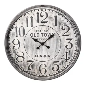 INNOVA casa stile Vintage rotondo grande telaio in metallo arabica numero <span class=keywords><strong>orologio</strong></span> <span class=keywords><strong>da</strong></span> <span class=keywords><strong>parete</strong></span> - Product Image 1