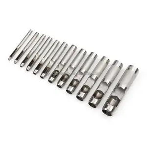 12PCS Precision Hollow Punch Set für Leder-Kunststoff-Dichtung lochs ch neider