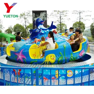 Fairground Sea Disc Turntable Ride Model Carnival Rotation Kiddie Rides For Sale