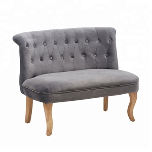 Poltrona a Due Posti <span class=keywords><strong>in</strong></span> Velluto <span class=keywords><strong>Rosa</strong></span> per Soggiorno, Design Tradizionale, Sedia Relax per Caffetteria o Hotel, Poltrona Decorativa o Fauteuil - Product Image 4