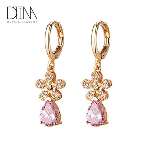 DTINA Fashion 14 Karat Gold gefüllte Stein ohrringe für Damen und Damen