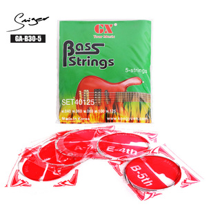Set di <span class=keywords><strong>corde</strong></span> Per basso elettrico di marca personalizzata OEM 1set Per sacchetto Opp acciaio SMIGER altro colore GA-B30-4 CN;GUA 4/5/6 - Product Image 2