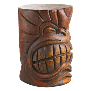 Statua Tiki in <span class=keywords><strong>Legno</strong></span> e Resina Dipinta a Mano - Product Image 1