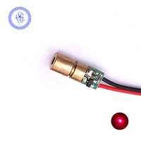 Module Laser de qualité industrielle 6mm 650nm 3-5v, 3mw point rouge, 2 pièces