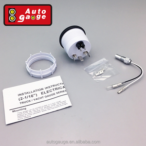 52มิลลิเมตรรถ12โวลต์เมตรที่มีใบหน้าสีขาวและขอบสีดำไฟฟ้าน้ำมันอุณหภูมิ VDO วัด - Product Image 5