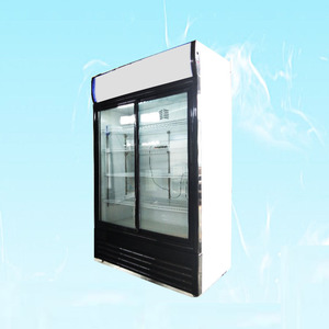 <span class=keywords><strong>Red</strong></span> <span class=keywords><strong>Bull</strong></span> portes coulissantes en verre de Réfrigérateur réfrigérateur vertical - Product Image 4