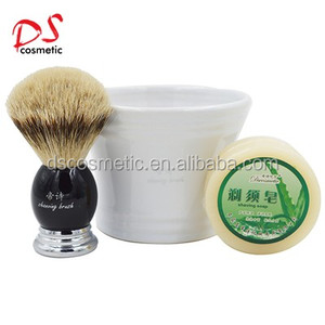 黑色陶瓷剃须碗，带手柄，用于湿剃须，剃须杯 - Product Image 5