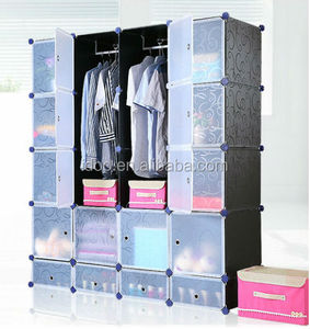 Big Black Magic Eco-Friendly Pp Material <strong>Cabinet</strong> <strong>Wardrobe</strong> for <strong>Sale</strong> - Product Image 1