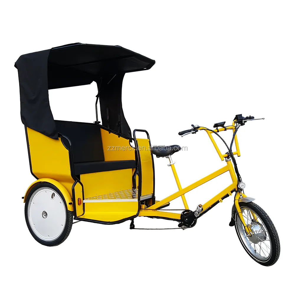 Public Passenger Transport 48v 500ワットMotorized 3 Wheels Bicycle Electric PedicabためSale
