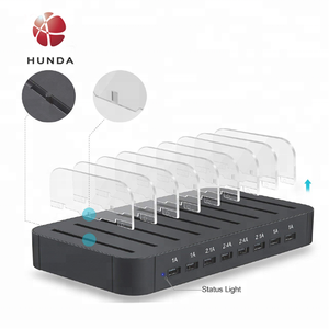 Leory — Station de charge avec support, Station de recharge USB 8 ports pour plusieurs appareils avec smarttech - Product Image 4