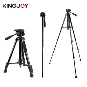 Haute Qualité Pas Cher Télescope Léger <span class=keywords><strong>Monopode</strong></span> Flexible Professionnel Support De Caméra Tête Fluide <span class=keywords><strong>Photo</strong></span> Vidéo Trépied - Product Image 1