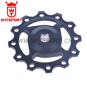 Poulie en céramique de vélo de route <span class=keywords><strong>vtt</strong></span> 7075 dérailleur arrière en alliage d'aluminium 11T 13T roue de guidage vélo céramique roulement roue Jockey - Product Image 3