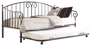 <strong>Metal</strong> <strong>Daybed</strong> with Trundle Black Finish - Product Image 4