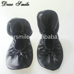 Zapatos Planos <span class=keywords><strong>de</strong></span> <span class=keywords><strong>Ballet</strong></span> Negros para Mujer, Deslizables, Plegables, Enrollables, con Bolsa, Comodidad para Toda la Temporada, <span class=keywords><strong>Precio</strong></span> Económico al por Mayor - Product Image 2