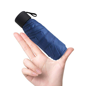 Wholesale Custom Printing Windproof Travel Umbrella Rain Uv Protection Mini 5 Folding Umbrella With Logo