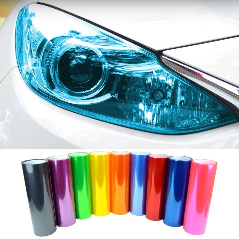 0.3 × 10m Car Styling Auto Car Light Film Sticker Headlight Tint Film