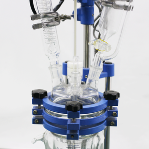 Laboratory Jacketed Layer Chemical Glass Reactor Double Layers Glass Reactor 1L - Product Image 4