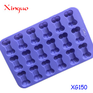 150 stock di fabbrica stampo per torta in silicone con osso shape18 cavità Bakeware torta cottura a forma di osso di cane stampo in silicone vassoio per caramelle in resina - Product Image 4