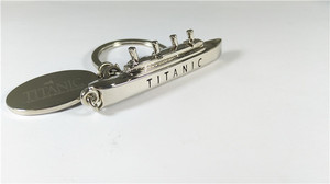 Gantungan Kunci Bentuk <span class=keywords><strong>Titanic</strong></span> Mini 3D Kreatif/Gantungan Kunci Kapal Pesiar Logam