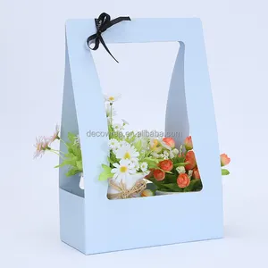 LONGSUN Best Custom Foldable Flower Basket Flower Packaging Gift Boxes