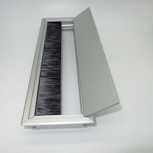 Phần Cứng Đồ Nội Thất Phụ Kiện Văn Phòng Máy Tính Bàn Hợp Kim Nhôm Đệm Dây Dây Hộp Lỗ Bìa Hình Chữ Nhật Đục Lỗ Hộp - Product Image 5