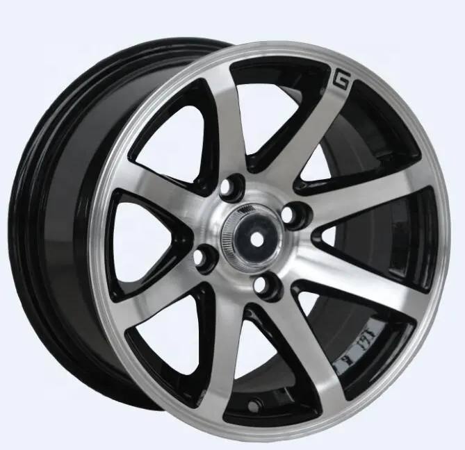universal car rims 13/14 inch racing alloy rims with 8 holes