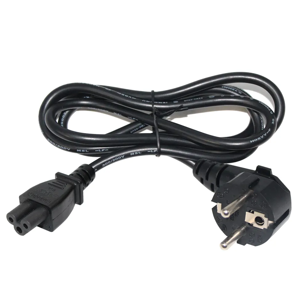 Europe Euro Eu European Standard 3 Pin Schuko Plug To IEC C5 Ac Extension Cable 16a 250v Kema-keur Power Cord