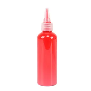 Bulk wholesale acrylic emulsion paint in 2-ounce bottle scarlet red