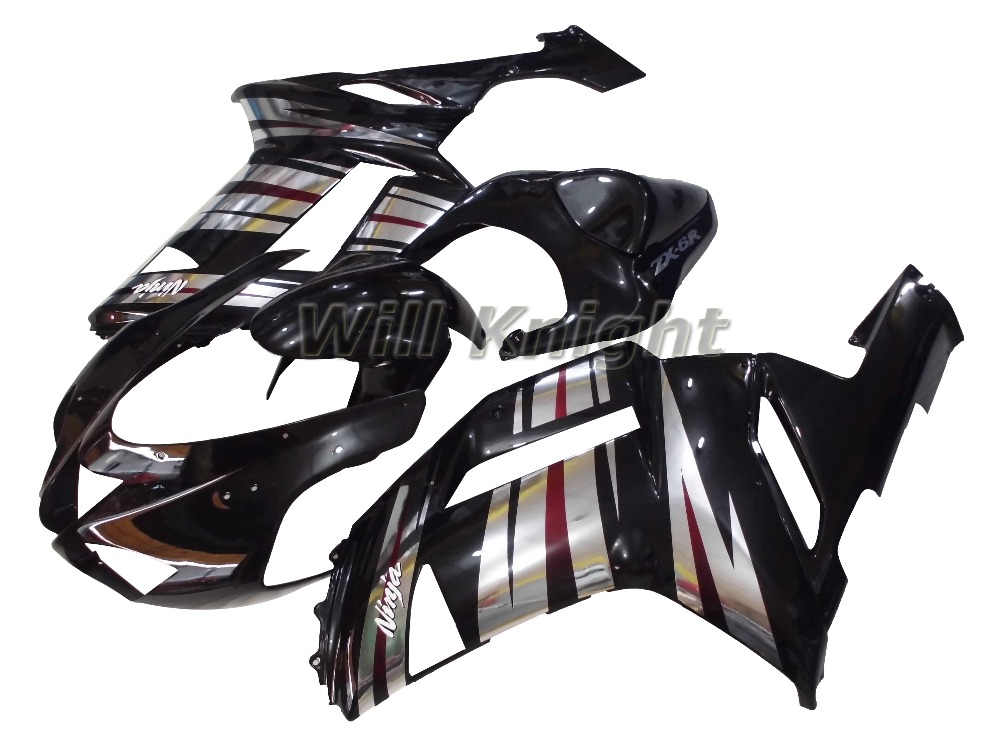 フェアリング 川崎忍者ZX6R 2003 2004 ABSのための未塗装