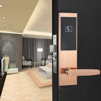 Nouveau système de serrures électroniques numériques de carte à puce RFID de Motel d'hôtel d'acier inoxydable pour des hôtels compatibles SDK en aluminium/bois