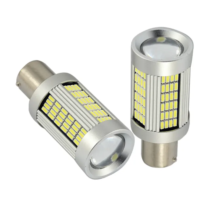 55W Halogeenlamp Vervangende Lamp 21W Omkering Led Canbus Geen Fout P 21W 1156 Ba 15S 4014smd Led Auto Draaien Licht