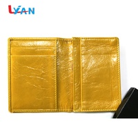 Tarjetero de Cuero PU Marrón Personalizado, con Cierre de Botón y Cremallera, Accesorio de Negocios para Identificación, Marca LIYAN LY01857, Multifuncional