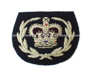 Insignias de lingote bordadas hechas a mano de alta calidad personalizadas, insignia bordada de servicio OEM de último estilo - Product Image 2