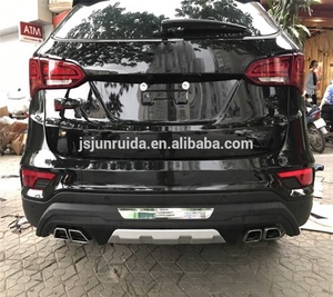 Protector de parachoques delantero y trasero de coche, ABS, <span class=keywords><strong>para</strong></span> <span class=keywords><strong>Hyundai</strong></span> <span class=keywords><strong>Santa</strong></span> <span class=keywords><strong>Fe</strong></span> <span class=keywords><strong>2017</strong></span> - Product Image 3