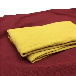 wholesale soft natural dyed 55% linen 45% cotton fabric