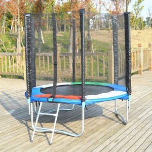 6FT <span class=keywords><strong>Mini</strong></span> Kids Nhảy <span class=keywords><strong>Trampoline</strong></span> Cho Trẻ Em Với Bao Vây Và Thang TUV-GS Chấp Thuận - Product Image 3