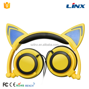 Brillan en La Oscuridad de Luz LED de Gato Oreja Los Auriculares para Escuchar Música - Product Image 1