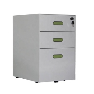 La Oficina se gabinete negro tres cajón archivador con cerradura - Product Image 5